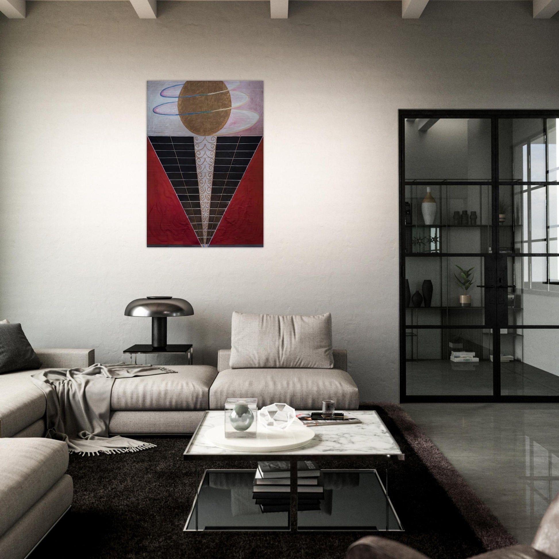 ALTARPIECE NO 2 1915 - Hilma af Klint Brushed Aluminum Print - 70x100 cm / 28x40 inches | Hilma af Klint Aluminum Print | Hilma af Klint Prints