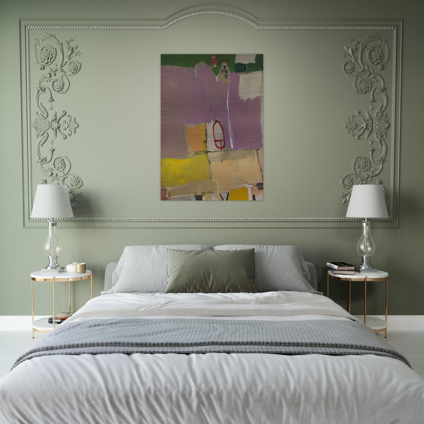 Albuquerque #4 - Richard Diebenkorn Brushed Aluminum Print - 70x100 cm / 28x40 inches | Richard Diebenkorn Aluminum Print | Richard Diebenkorn Prints