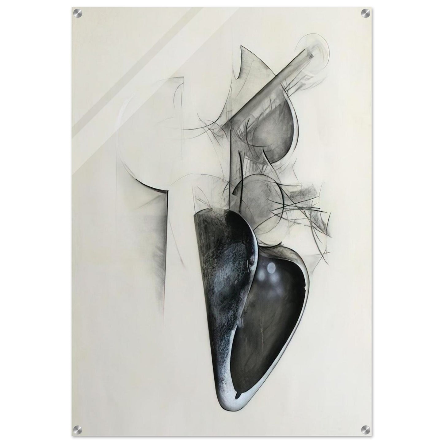 Jay DeFeo/BIG/Untitled Shoetree series - Jay DeFeo Acrylic Print - 70x100 cm / 28x40″ inches