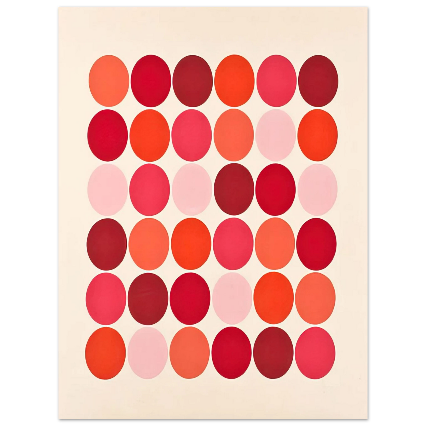 Thomas Downing - Red - 1966  75x100 cm / 30x40inches Fine Art Poster