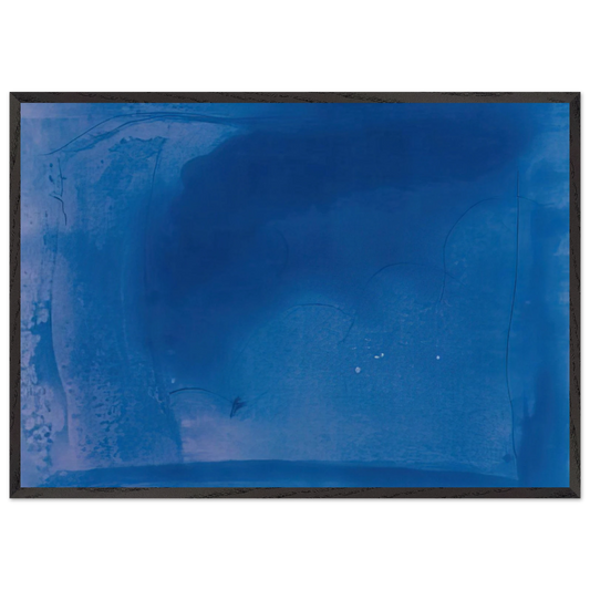 Corot s Mark - 1987 - Helen Frankenthaler 70x100 cm / 28x40 inches Framed Art Print – Black Wooden Frame