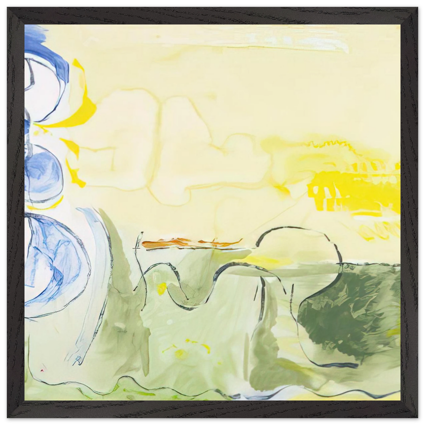 Helen Frankenthaler - Flotilla - 2006 Wall art - 27x35 cm / 11x14 inches - Fine Art Poster-canvas - -
