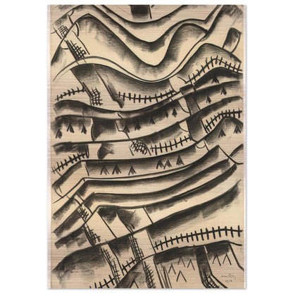 RIDGEFIELD LANDSCAPE - Man Ray Brushed Aluminum Print - 70x100 cm / 28x40 inches | Man Ray Aluminum Print | Man Ray Prints