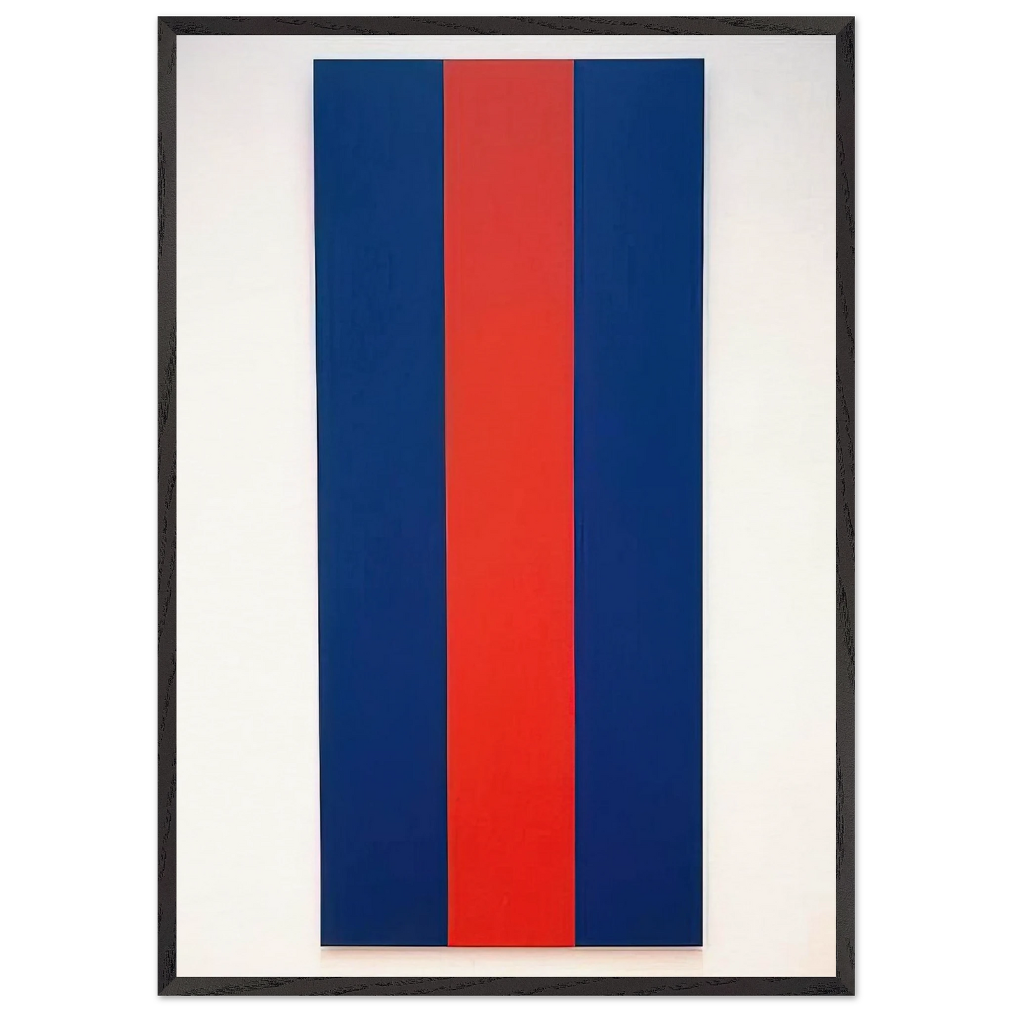 Voice of Fire - Barnett Newman 70x100 cm / 28x40 inches Framed Art Print – Black Wooden Frame