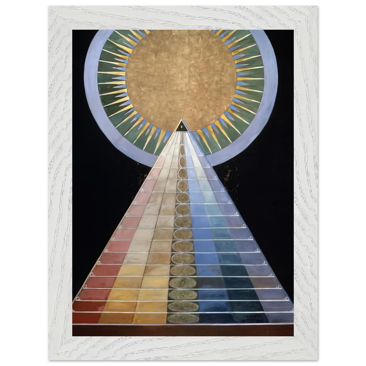 Hilma af Klint - ALTAR PAINTING 1915 Wall art - 27x35 cm / 11x14 Inches - Premium Wooden Framed Poster With Fine Art Paper - Wood frame