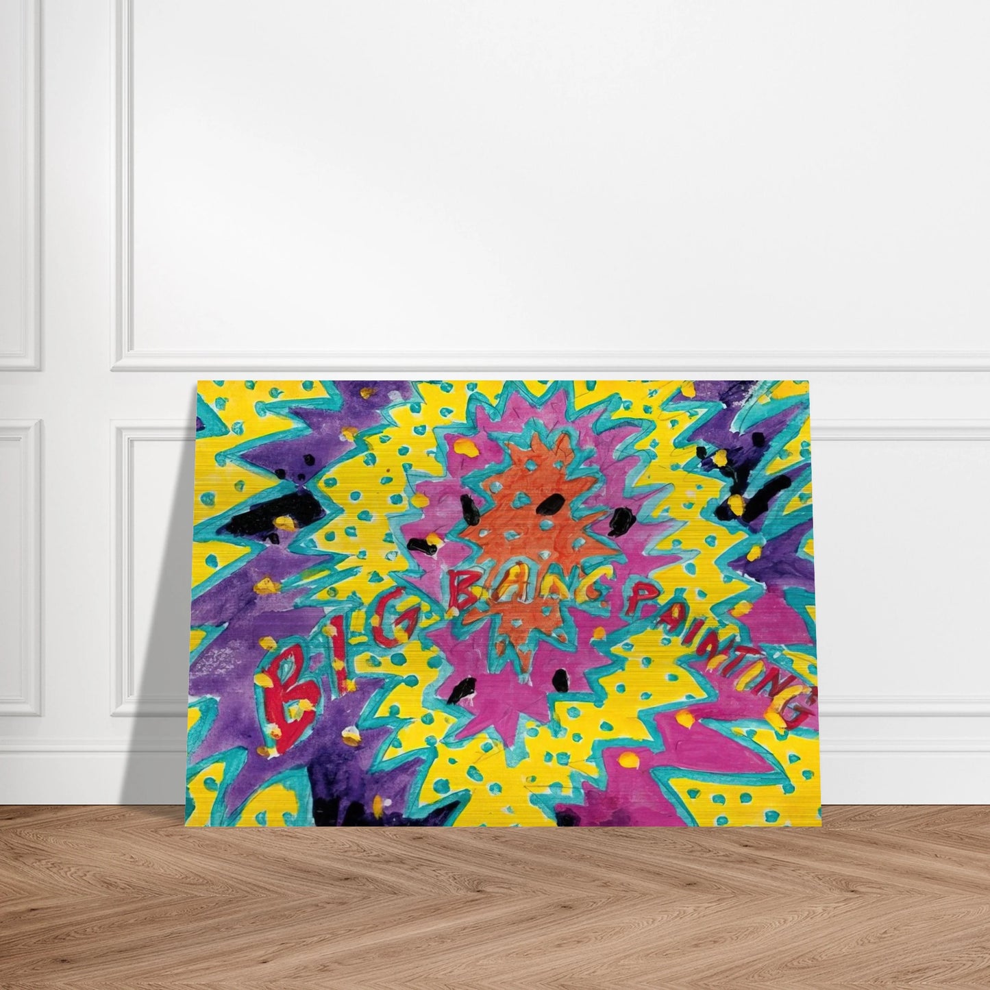 Big Bang Painting - 1988 - Paul Thek Brushed Aluminum Print - 70x100 cm / 28x40 inches | Paul Thek Aluminum Print | Paul Thek Prints