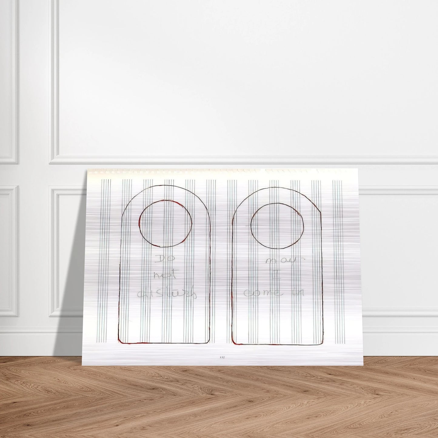 UNTITLED 1995 3 - Louise Bourgeois Brushed Aluminum Print - 70x100 cm / 28x40 inches | Louise Bourgeois Aluminum Print | Louise Bourgeois Prints