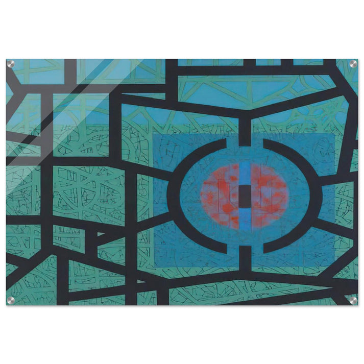 Interior and Silence - 1967 - Jimmy Ernst Acrylic Print - 70x100 cm / 28x40″ inches
