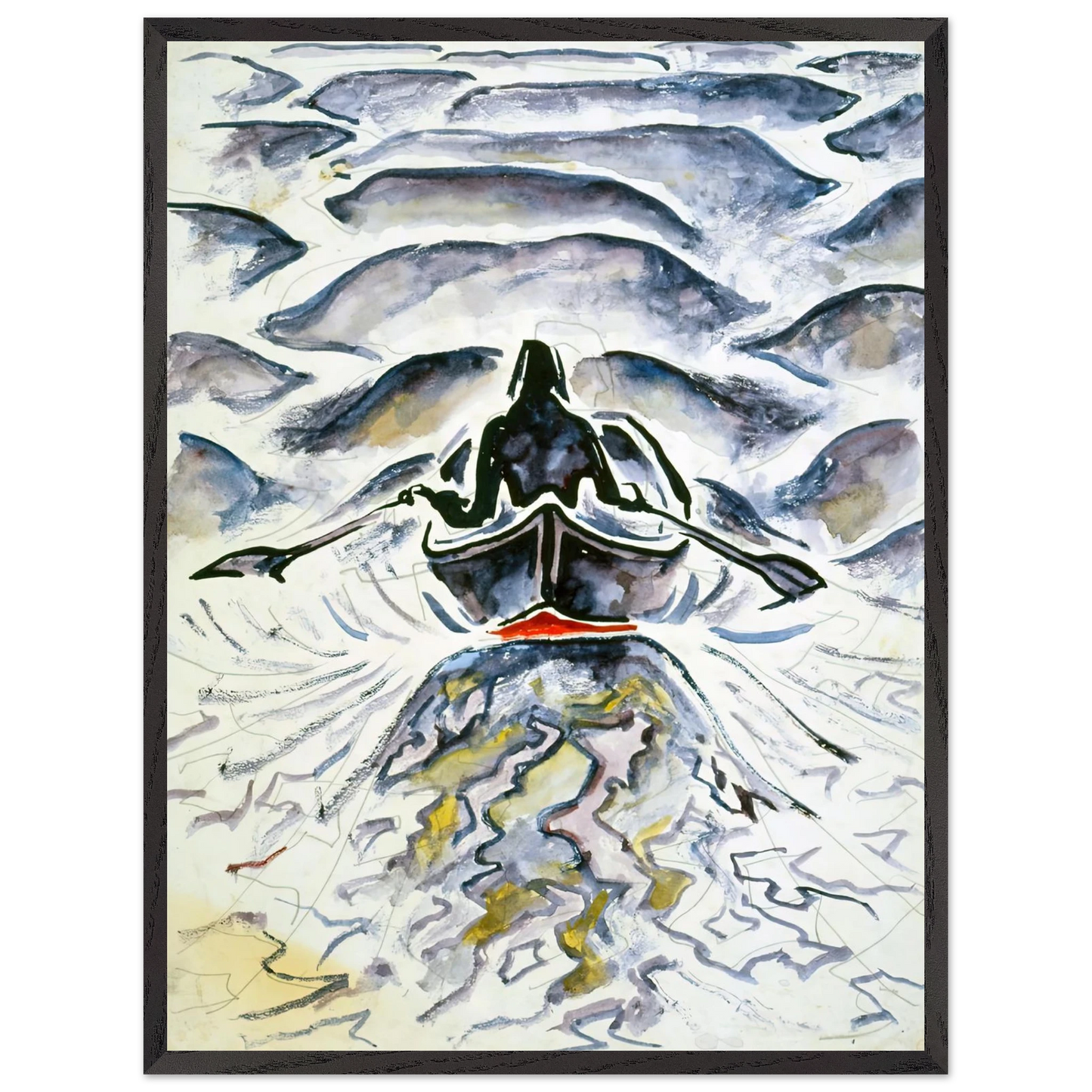 Walter Inglis Anderson - Walter Anderson Wall art - A1 (59.4 x 84.1  cm) - Premium Wooden Framed Poster With Fine Art Paper-canvas - White frame