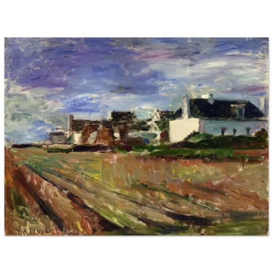 Henri Matisse - FARMS IN BRITTANY BELLE ILE 1897  75x100 cm / 30x40inches Fine Art Poster