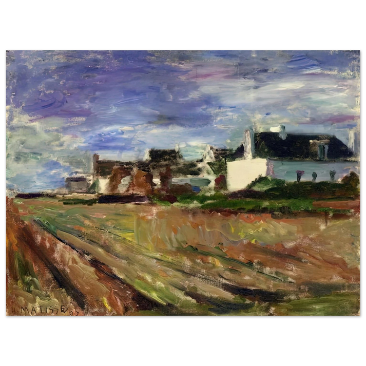 Henri Matisse - FARMS IN BRITTANY BELLE ILE 1897  75x100 cm / 30x40inches Fine Art Poster