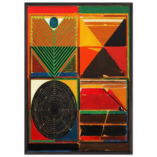 Ankuran - 1987 - S H Raza 70x100 cm / 28x40 inches Framed Art Print – Black Wooden Frame