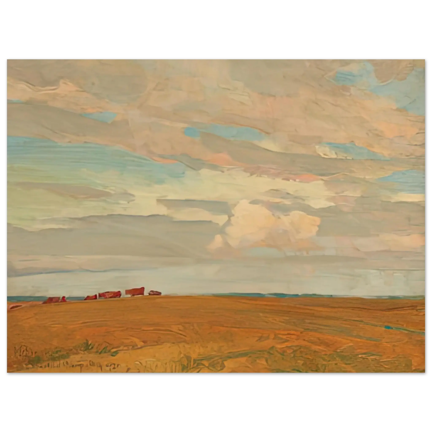 Maynard Dixon - PRAIRIE SAND HILL CAMP MAY 1921 1921 Wall art - 13x18 cm / 5x7 Inches - Fine Art Poster - -