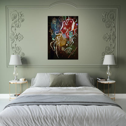 MOVEMENT I 1935 - Wassily Kandinsky Brushed Aluminum Print - 70x100 cm / 28x40 inches | Wassily Kandinsky Aluminum Print | Wassily Kandinsky Prints