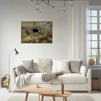 UNTITLED 1959 - Lee Bontecou Brushed Aluminum Print - 70x100 cm / 28x40 inches | Lee Bontecou Aluminum Print | Lee Bontecou Prints