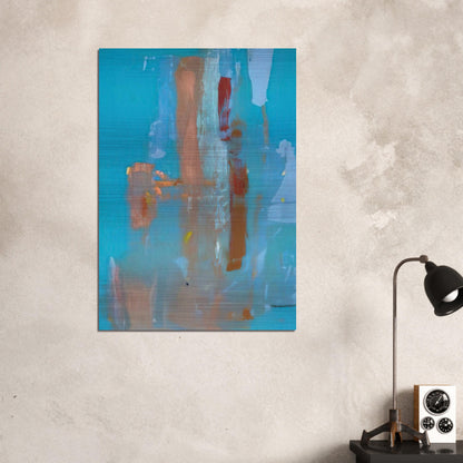 In on Blue - 1976 - Helen Frankenthaler Brushed Aluminum Print - 70x100 cm / 28x40 inches | Helen Frankenthaler Aluminum Print | Helen Frankenthaler Prints