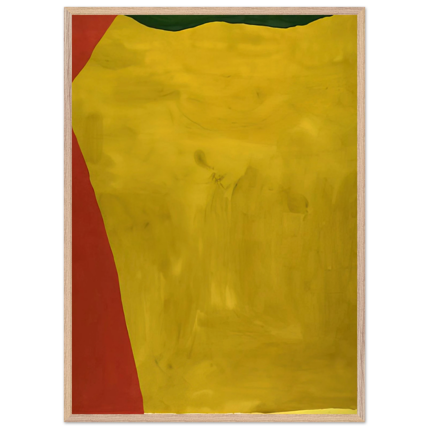 Helen Frankenthaler - Blessing of the Fleet - 1969 Wall art - 70x100 cm / 28x40 inches - Premium Wooden Framed Poster With Fine Art Paper-canvas - White frame