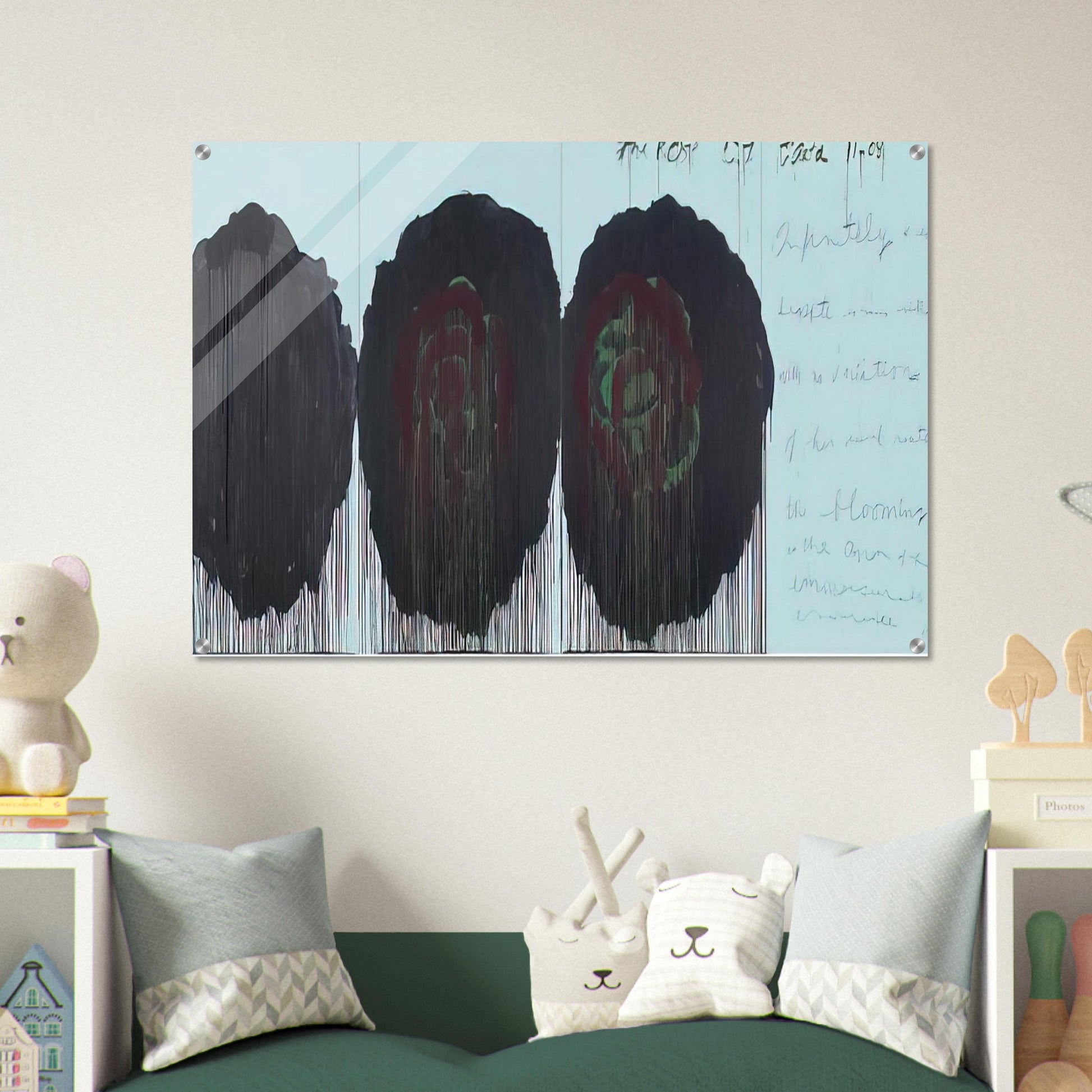 The Rose  V  - Cy Twombly Acrylic Print - 70x100 cm / 28x40″ inches