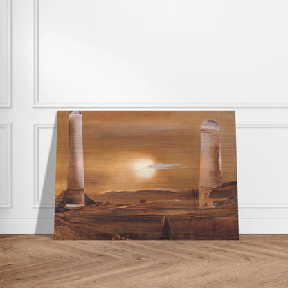 THE TOWERS - Salvador Dali Brushed Aluminum Print - 70x100 cm / 28x40 inches | Salvador Dali Aluminum Print | Salvador Dali Prints