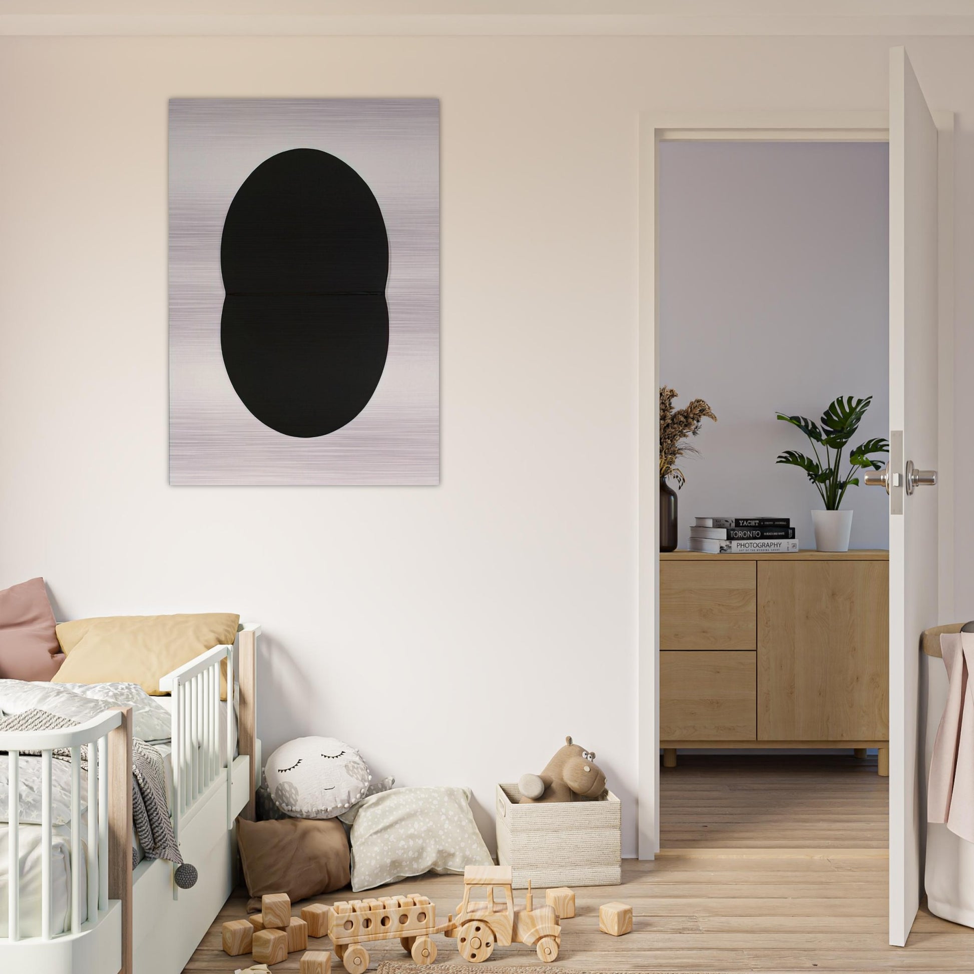 Study for White Plaque. Bridge Arch and Reflection - Ellsworth Kelly Brushed Aluminum Print - 70x100 cm / 28x40 inches | Ellsworth Kelly Aluminum Print | Ellsworth Kelly Prints