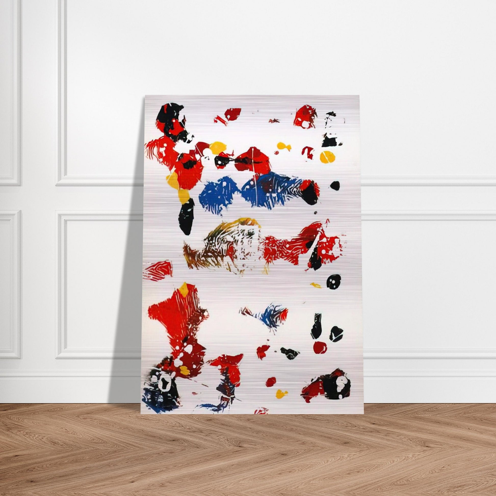 Untitled  SF27S  - Sam Francis Brushed Aluminum Print - 70x100 cm / 28x40 inches | Sam Francis Aluminum Print | Sam Francis Prints