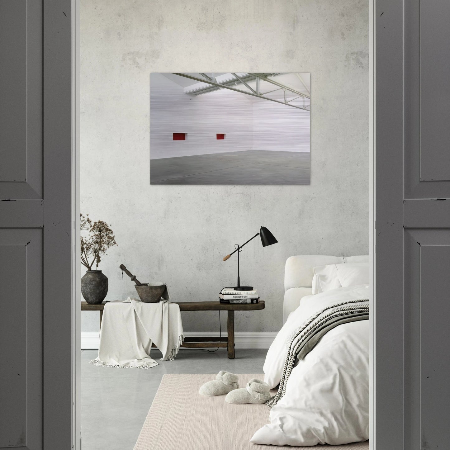 Untitled Wall Work - 1992 - Donald Judd Brushed Aluminum Print - 70x100 cm / 28x40 inches | Donald Judd Aluminum Print | Donald Judd Prints