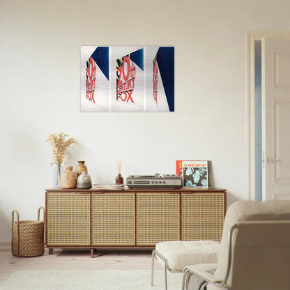 VIEW OF THE BIG PICTURE 1963 - Edward Ruscha Brushed Aluminum Print - 70x100 cm / 28x40 inches | Edward Ruscha Aluminum Print | Edward Ruscha Prints
