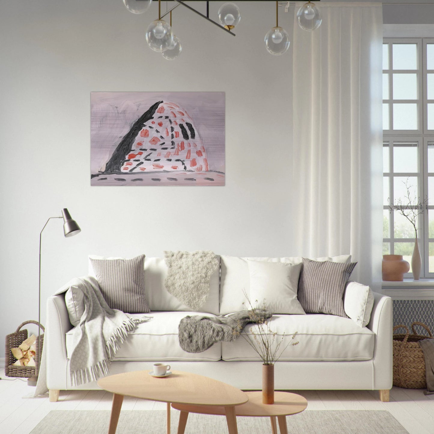 UNTITLED 2 - Philip Guston Brushed Aluminum Print - 70x100 cm / 28x40 inches | Philip Guston Aluminum Print | Philip Guston Prints