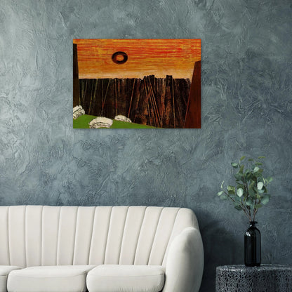 Fishbone Forest - Max Ernst Brushed Aluminum Print - 70x100 cm / 28x40 inches | Max Ernst Aluminum Print | Max Ernst Prints