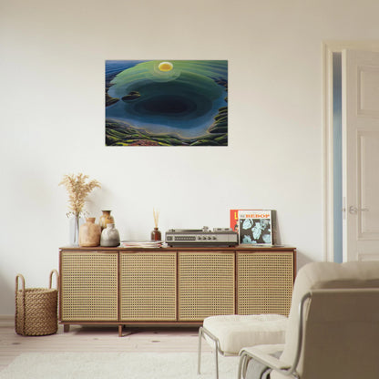 Aurora sul Golfo - 1935 - Gerardo Dottori Brushed Aluminum Print - 70x100 cm / 28x40 inches | Gerardo Dottori Aluminum Print | Gerardo Dottori Prints