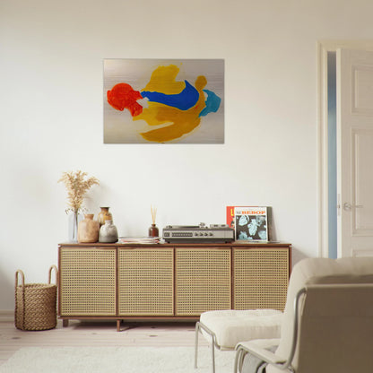 Blue Jay - 1963  United States - Helen Frankenthaler Brushed Aluminum Print - 70x100 cm / 28x40 inches | Helen Frankenthaler Aluminum Print | Helen Frankenthaler Prints