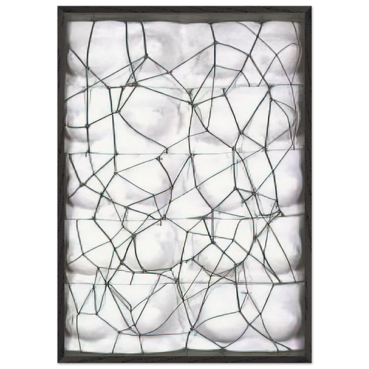 Viuva de Man Ray Negra - 1981 - Joao Vieira 70x100 cm / 28x40 inches Framed Art Print – Black Wooden Frame