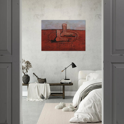 TWO FAT FEET - Philip Guston Brushed Aluminum Print - 70x100 cm / 28x40 inches | Philip Guston Aluminum Print | Philip Guston Prints