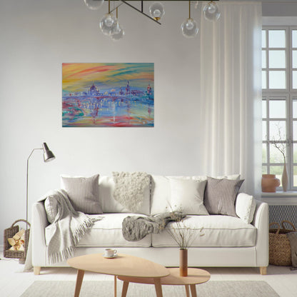 View of Rome and the Tiber - Konrad Zuse Brushed Aluminum Print - 70x100 cm / 28x40 inches | Konrad Zuse Aluminum Print | Konrad Zuse Prints