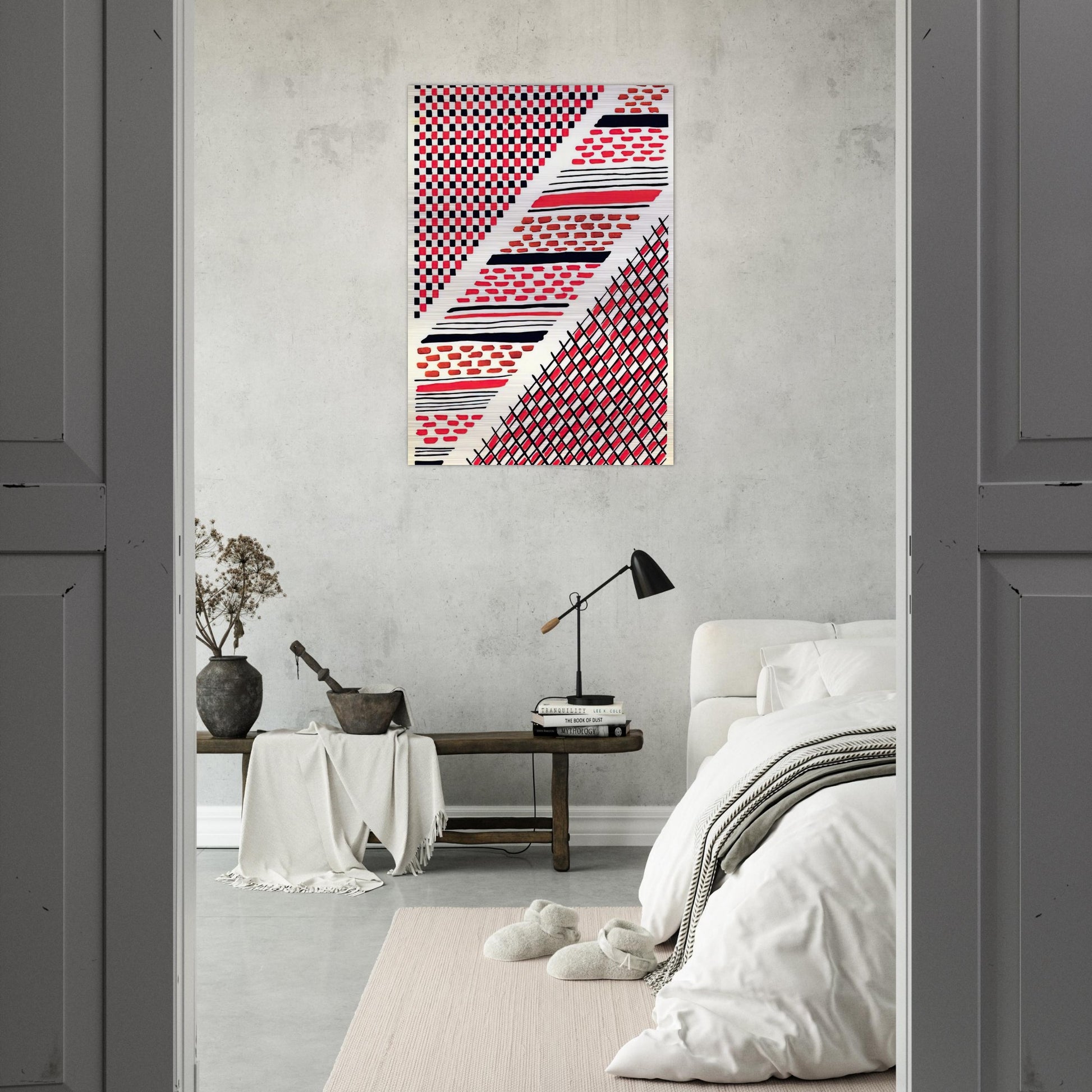 COMPOSITION 13 - Sonia Delaunay Brushed Aluminum Print - 70x100 cm / 28x40 inches | Sonia Delaunay Aluminum Print | Sonia Delaunay Prints