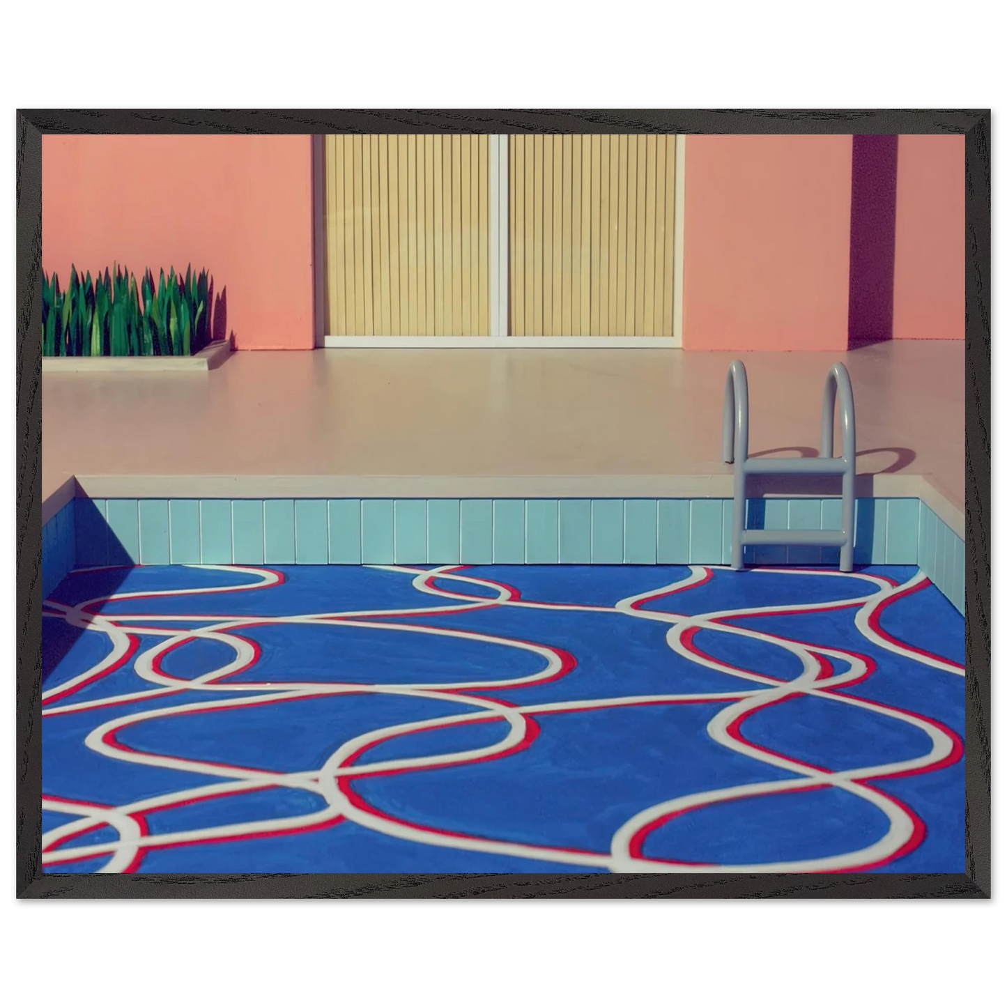 David Hockney - David Hockney Wall art - 20x25 cm / 8x10 inches - Premium Wooden Framed Poster With Fine Art Paper-canvas - Black frame