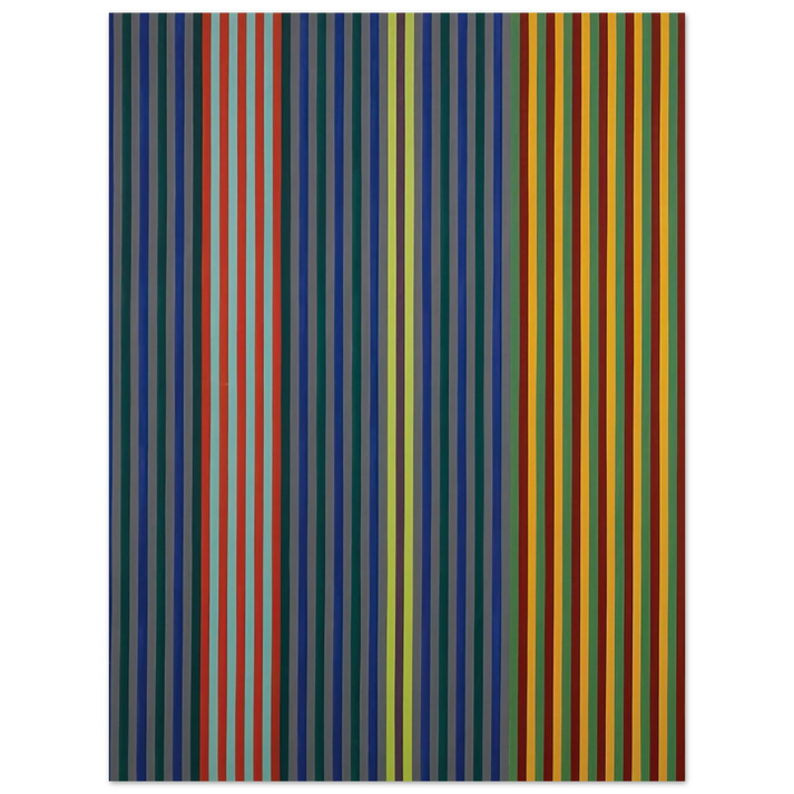 Gene Davis - Split Beat - 1965  75x100 cm / 30x40inches Fine Art Poster