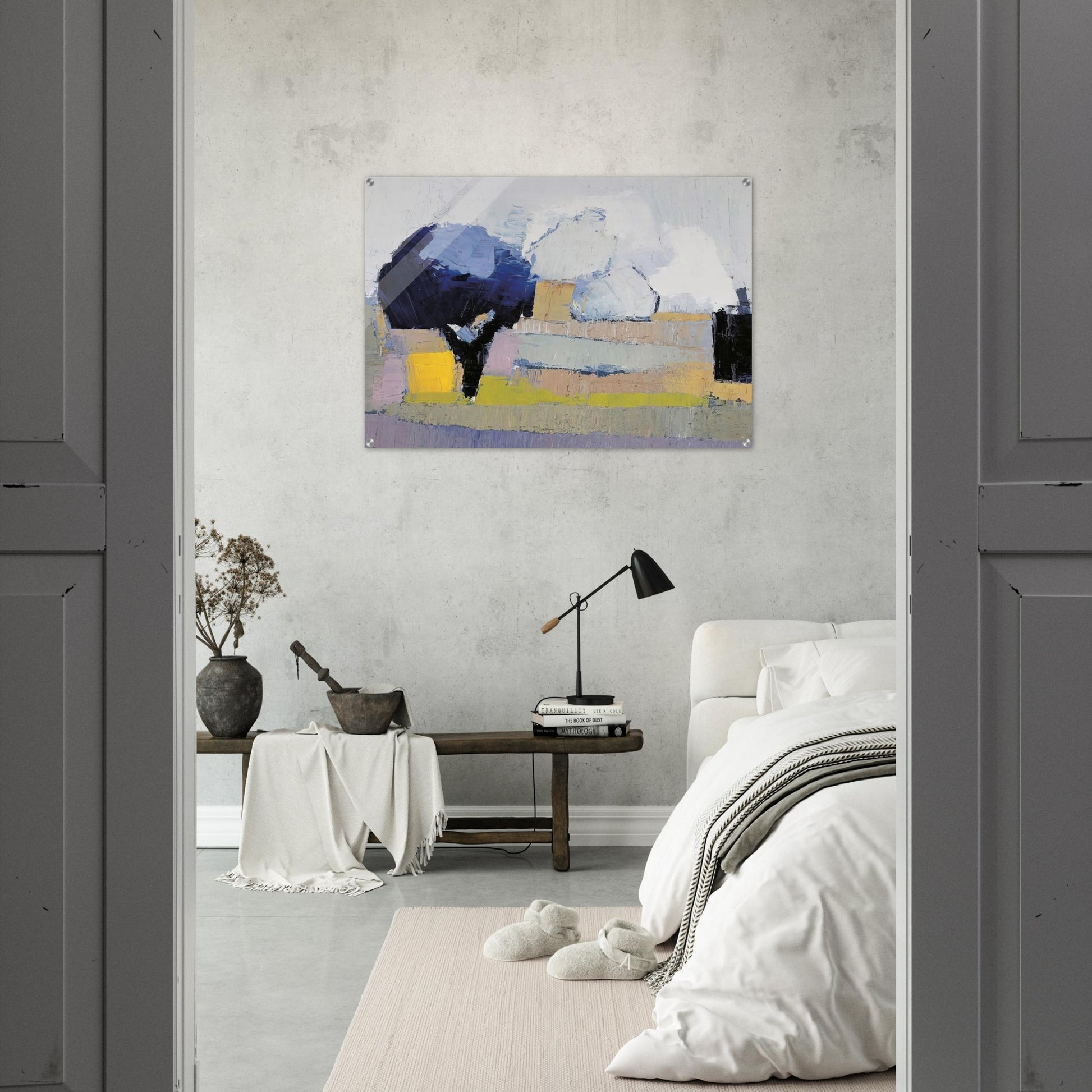 Paysage de Provence - Art Informel - Nicolas de Stael Acrylic Print - 70x100 cm / 28x40″ inches