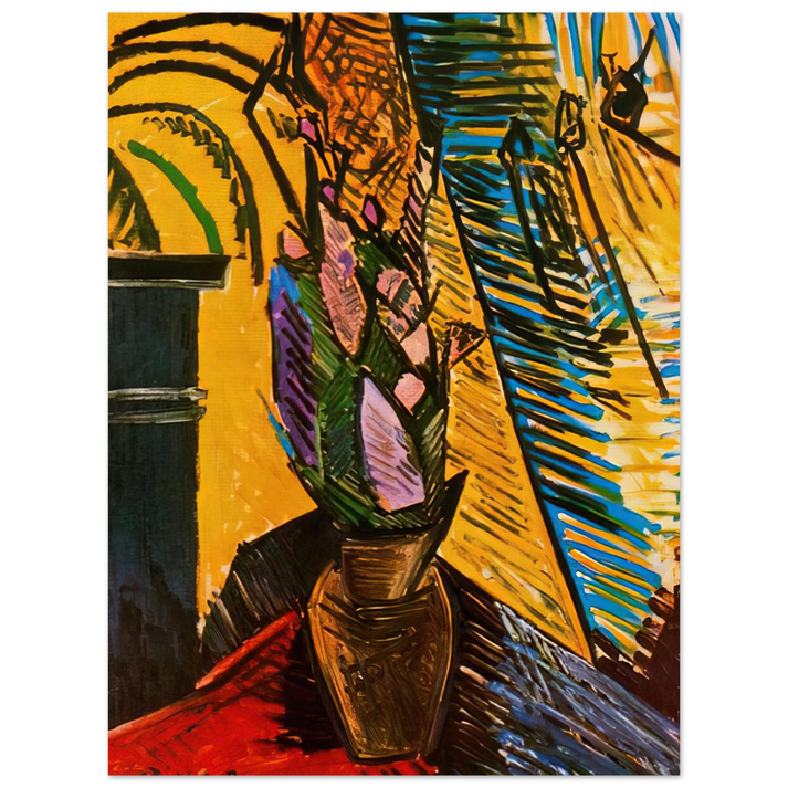 Pablo Picasso - Flowers on the table  75x100 cm / 30x40inches Fine Art Poster