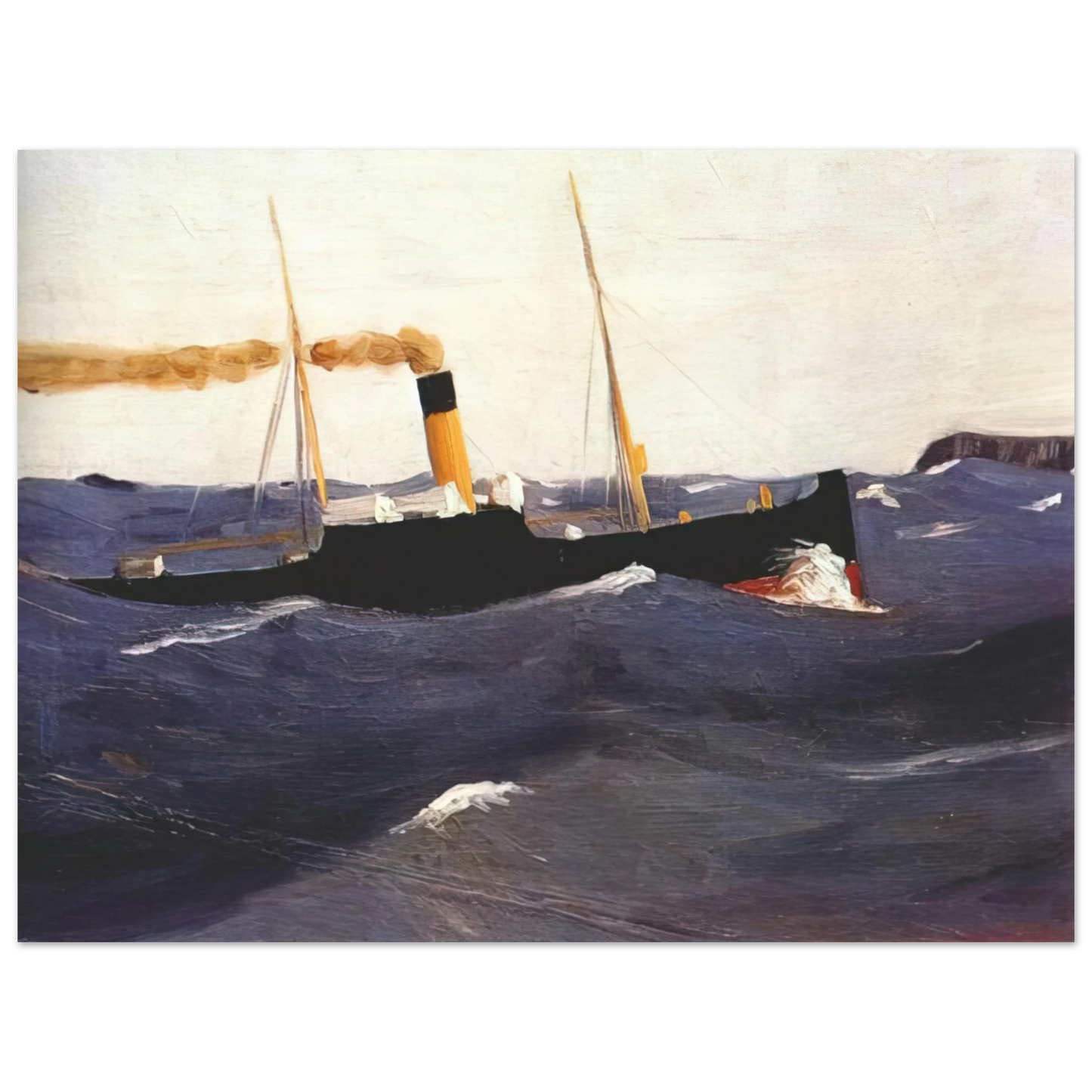 Edward Hopper - Tramp Steamer Fine Art Poster