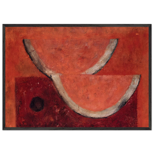 WATERMELONS 1977 - Rufino Tamayo 70x100 cm / 28x40 inches Framed Art Print – Black Wooden Frame