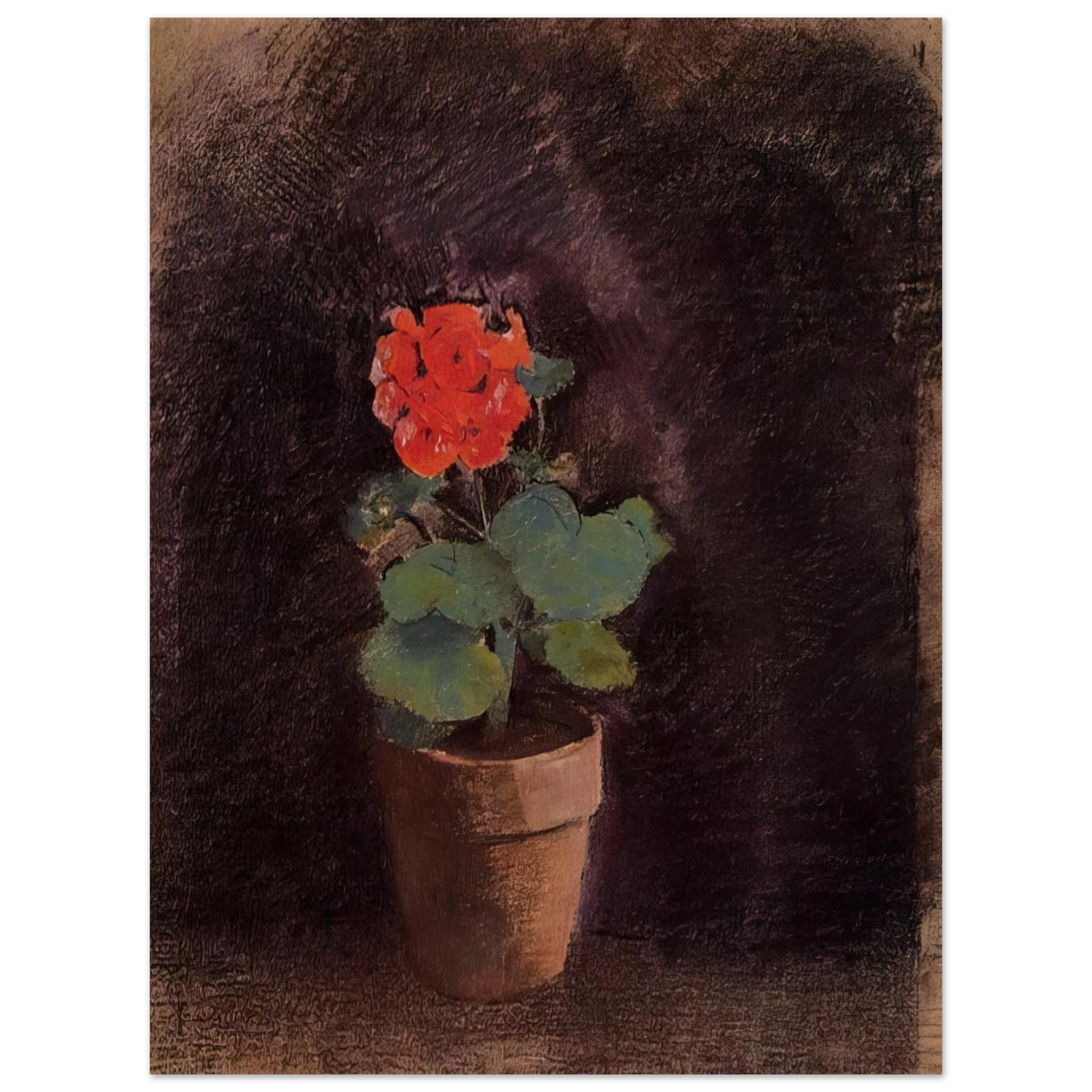 Odilon Redon - GERANIUM  75x100 cm / 30x40inches Fine Art Poster