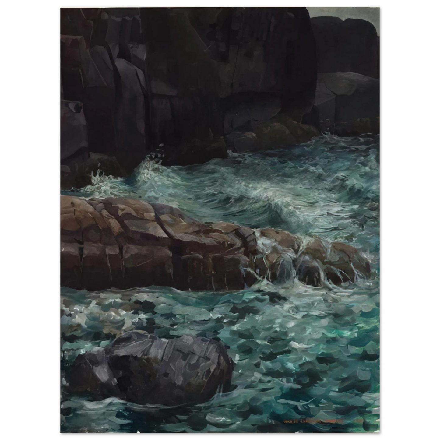 Ivan Albright - MAINE COAST  75x100 cm / 30x40inches Fine Art Poster