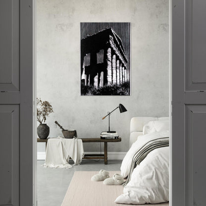 TEMPLE OF SEGESTE SICILY - MC Escher Brushed Aluminum Print - 70x100 cm / 28x40 inches | MC Escher Aluminum Print | MC Escher Prints