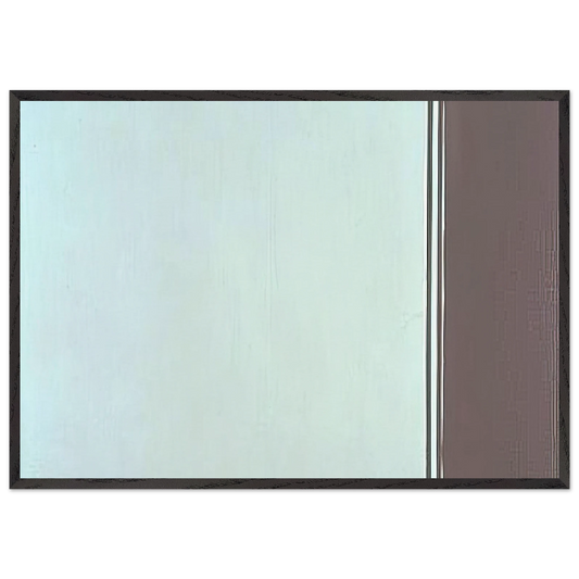 Uriel - Barnett Newman 70x100 cm / 28x40 inches Framed Art Print – Black Wooden Frame