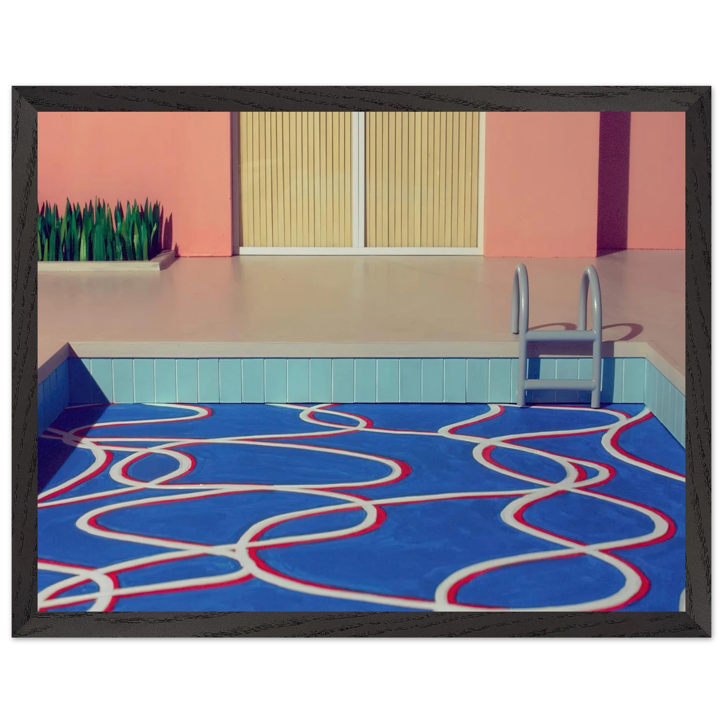 David Hockney - David Hockney Wall art - 27x35 cm / 11x14 inches - Premium Wooden Framed Poster With Fine Art Paper-canvas - Wood frame