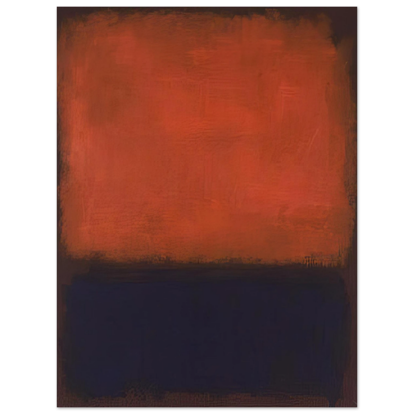 Mark Rothko - No. 14 - 1960 Wall Art - 30x40 cm / 12x16 inches - Premium Wooden Framed Poster With Fine Art Paper-canvas - Black frame