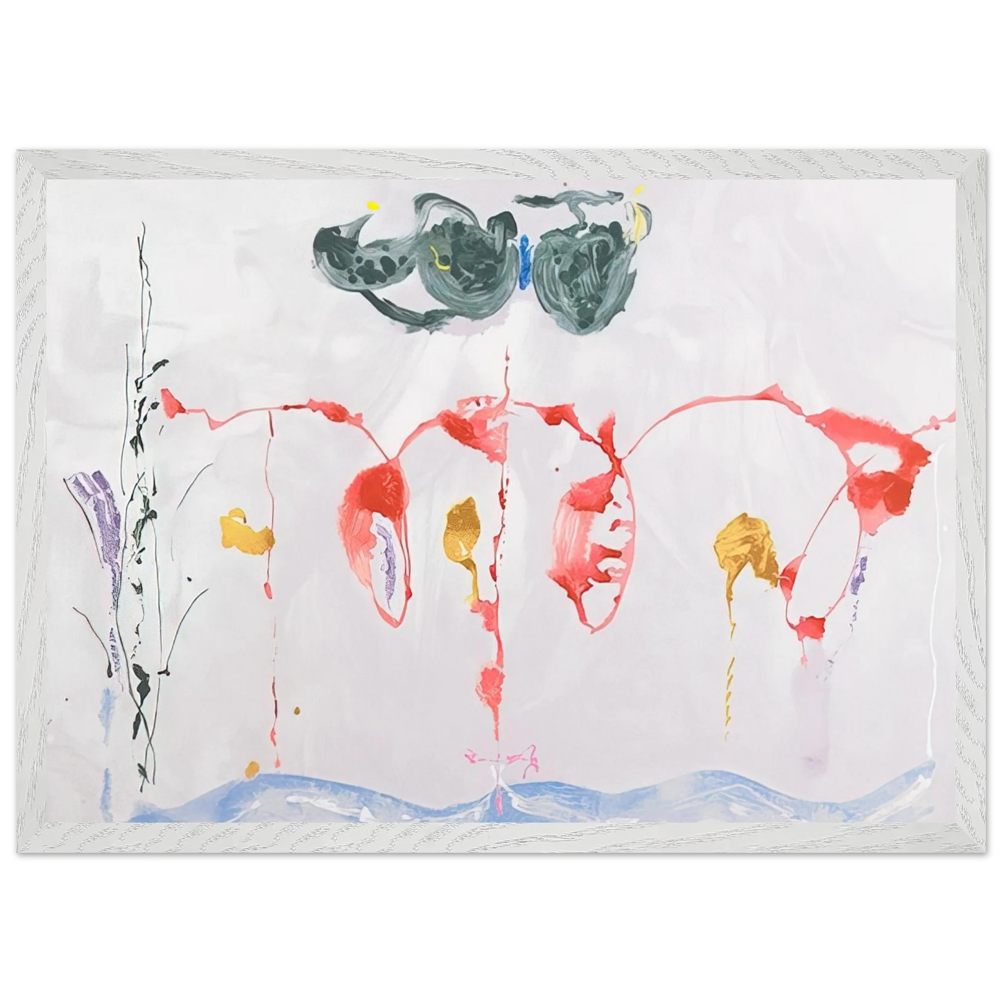 Helen Frankenthaler - Aerie - 2009 Wall art - 15x20 cm / 6x8 inches - Fine Art Poster-canvas - -