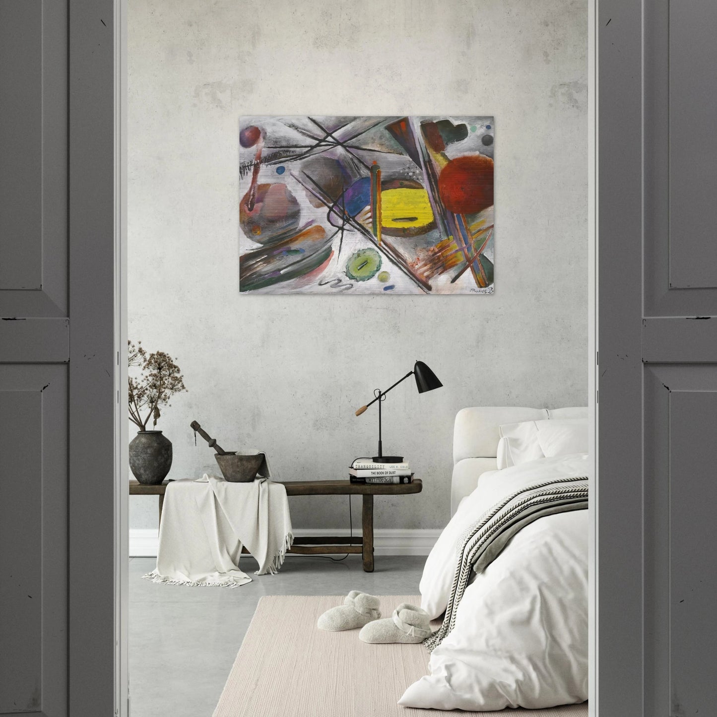 UNTITLED 1919 - Rudolf Bauer Brushed Aluminum Print - 70x100 cm / 28x40 inches | Rudolf Bauer Aluminum Print | Rudolf Bauer Prints