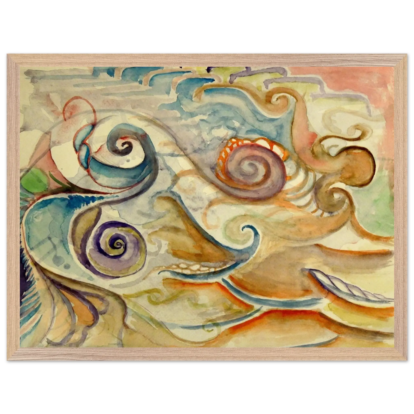 Walter Inglis Anderson - Walter Anderson Wall art - 20x25 cm / 8x10 Inches - Premium Wooden Framed Poster With Fine Art Paper - Wood frame